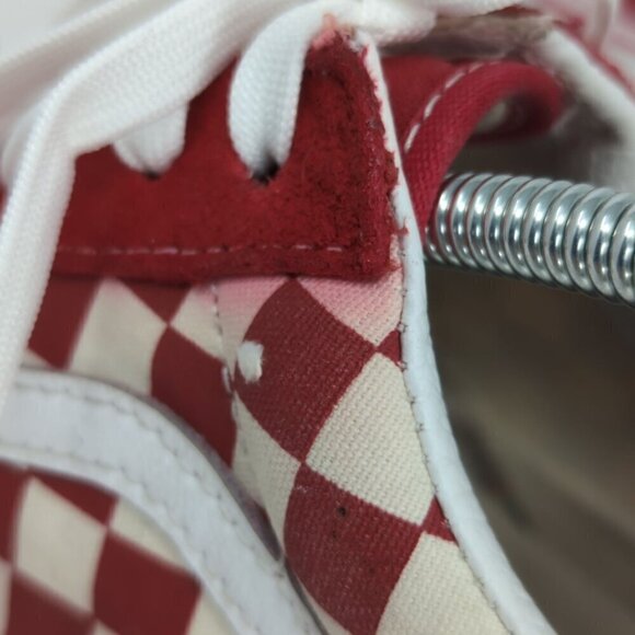Vans Red Classic / Checkerboard Old Skool Sneakers, Men's 13 - Picture 8 of 10